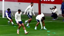 Entrenamiento de España en Múnich antes de su partido frente a Portugal
