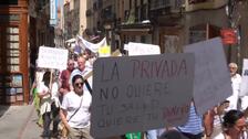 Más de 200 personas se manifiestan en Ávila en defensa de la sanidad pública